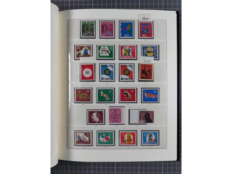 1949/92, vorwiegend postfrische, in den Hauptnummern augenscheinlich komplette Sammlung, teils sign. Schlegel BPP, meist gute