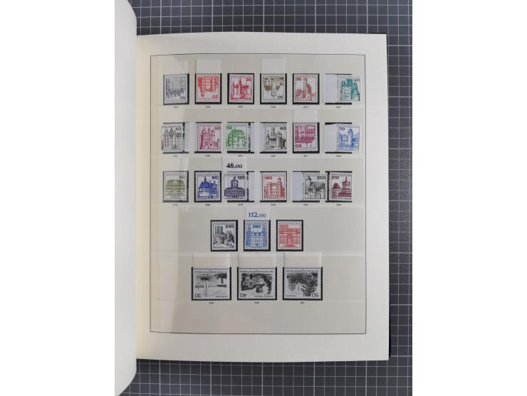 1948/90, postfrische, in den Hauptnummern augendscheinlich komplette Sammlung, Aufdruckwerte sign. und Block 1 mit Fotoattest