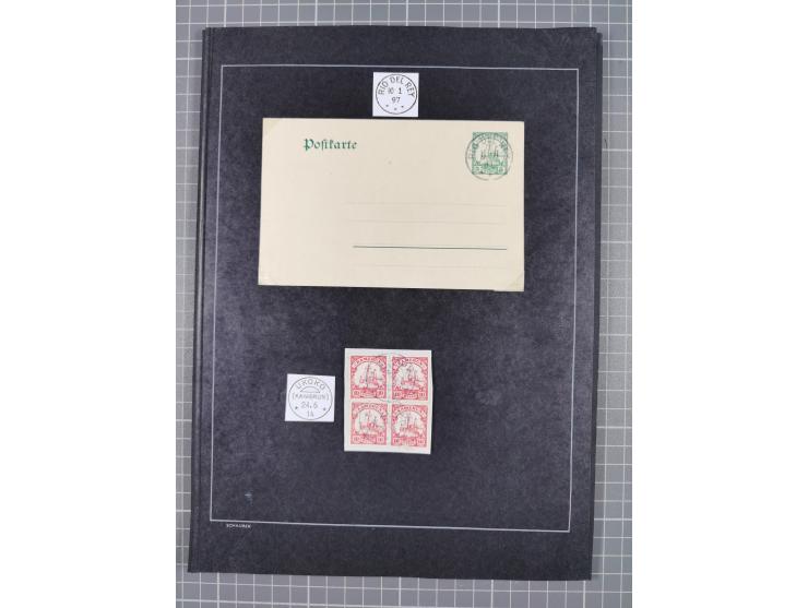 1898/1914 (ca.), Abong-Mbang bis Viktoria, interessante gestempelte Sammlung mit 31 Briefen und Karten mit besseren Stempeln 