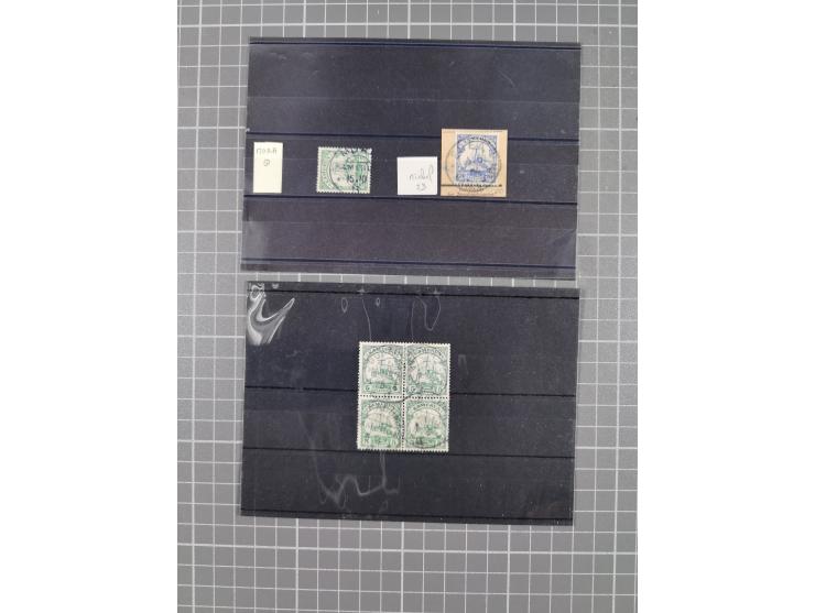 1898/1914 (ca.), Abong-Mbang bis Viktoria, interessante gestempelte Sammlung mit 31 Briefen und Karten mit besseren Stempeln 