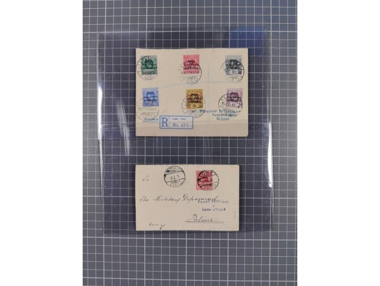 1915/19, 15 Briefen und Karten mit besseren, meist eingeschriebenen Frankaturen, teils Zensur, dabei 1916 R-Brief mit “STATIO