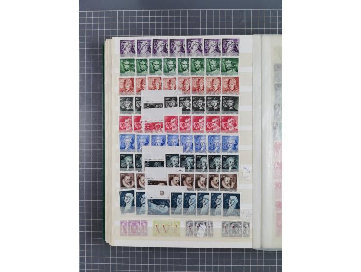 1894/1964, mostly mint never hinged stock ex Mi.-Nr. 61-1372, incl. many complete sets, some multiple per 2-15, etc, in two s