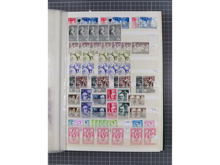 1894/1964, mostly mint never hinged stock ex Mi.-Nr. 61-1372, incl. many complete sets, some multiple per 2-15, etc, in two s