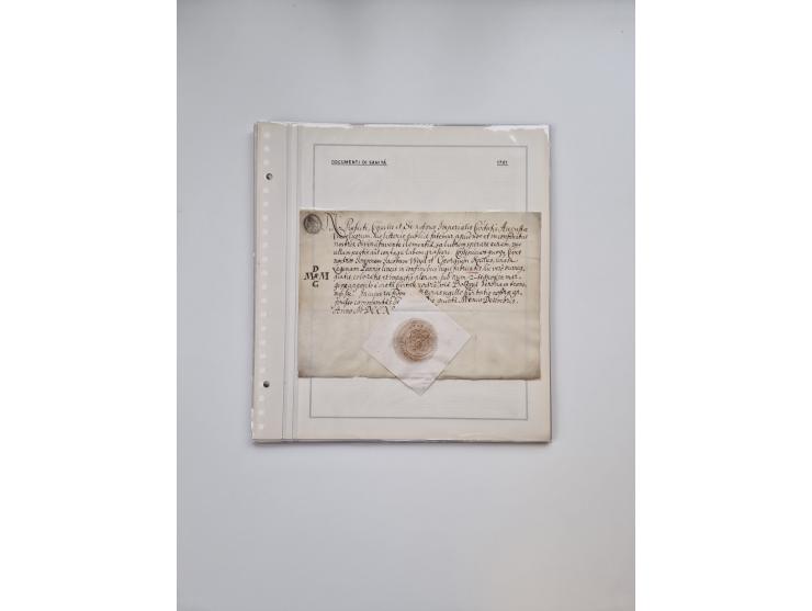 ITALIEN: 1631/1866, Sammlung mit 90 Briefen und Dokumenten mit Gesundheitsbescheinigungen und -ausweisen zu verschiedenen Epi