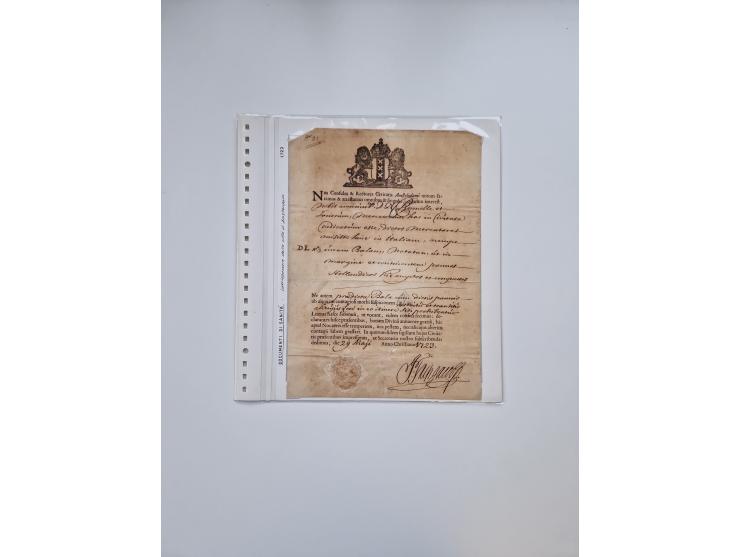 ITALIEN: 1631/1866, Sammlung mit 90 Briefen und Dokumenten mit Gesundheitsbescheinigungen und -ausweisen zu verschiedenen Epi