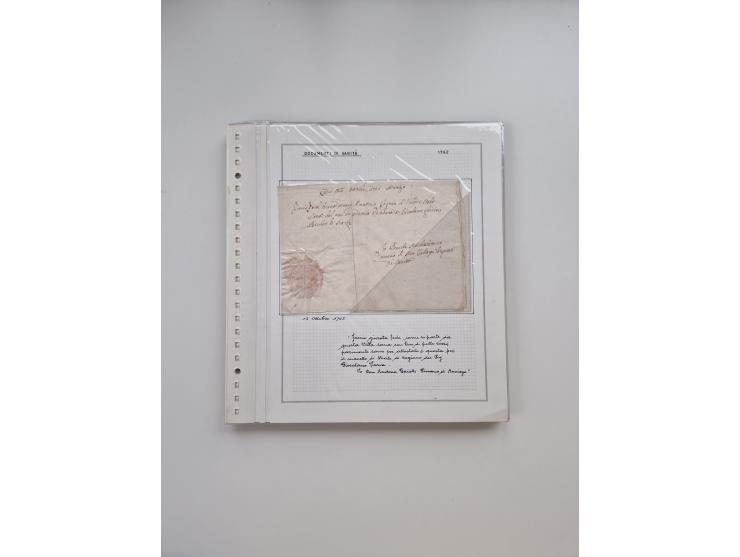 ITALIEN: 1631/1866, Sammlung mit 90 Briefen und Dokumenten mit Gesundheitsbescheinigungen und -ausweisen zu verschiedenen Epi