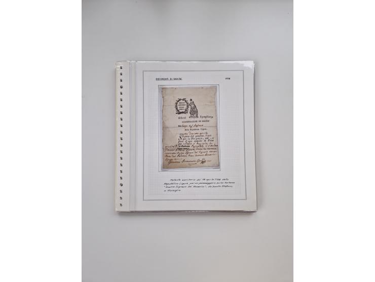 ITALIEN: 1631/1866, Sammlung mit 90 Briefen und Dokumenten mit Gesundheitsbescheinigungen und -ausweisen zu verschiedenen Epi