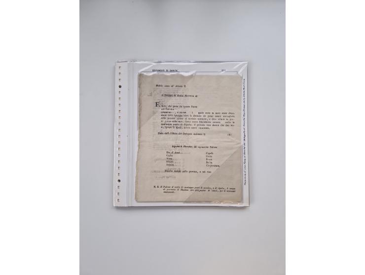 ITALIEN: 1631/1866, Sammlung mit 90 Briefen und Dokumenten mit Gesundheitsbescheinigungen und -ausweisen zu verschiedenen Epi