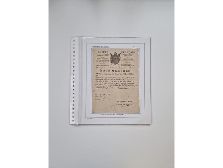 ITALIEN: 1631/1866, Sammlung mit 90 Briefen und Dokumenten mit Gesundheitsbescheinigungen und -ausweisen zu verschiedenen Epi