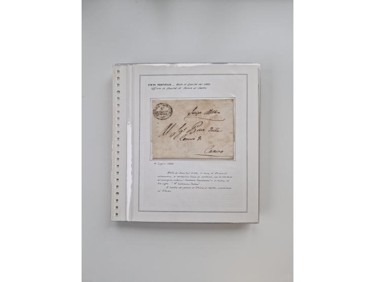 ITALIEN: 1631/1866, Sammlung mit 90 Briefen und Dokumenten mit Gesundheitsbescheinigungen und -ausweisen zu verschiedenen Epi