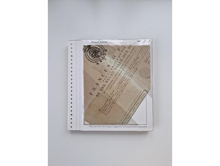 ITALIEN: 1631/1866, Sammlung mit 90 Briefen und Dokumenten mit Gesundheitsbescheinigungen und -ausweisen zu verschiedenen Epi