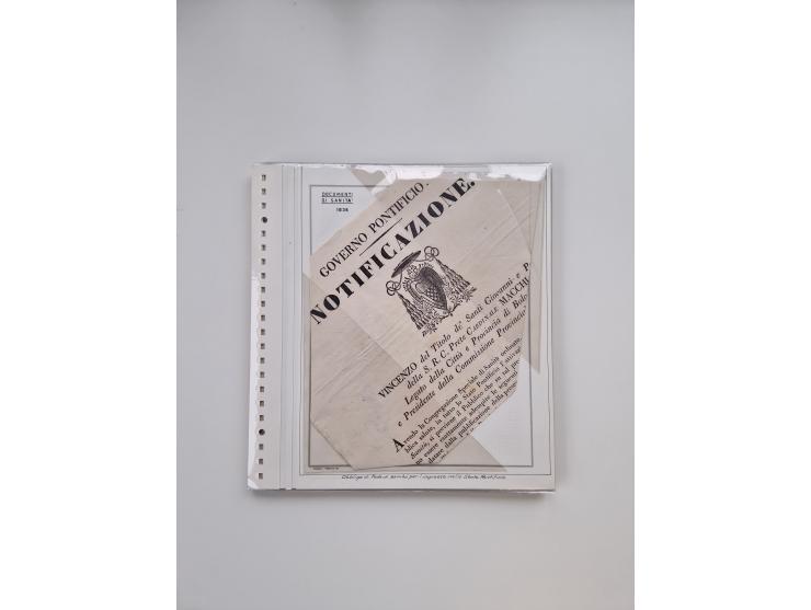 ITALIEN: 1631/1866, Sammlung mit 90 Briefen und Dokumenten mit Gesundheitsbescheinigungen und -ausweisen zu verschiedenen Epi