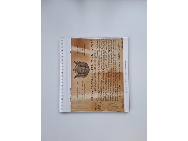 ITALIEN: 1631/1866, Sammlung mit 90 Briefen und Dokumenten mit Gesundheitsbescheinigungen und -ausweisen zu verschiedenen Epi