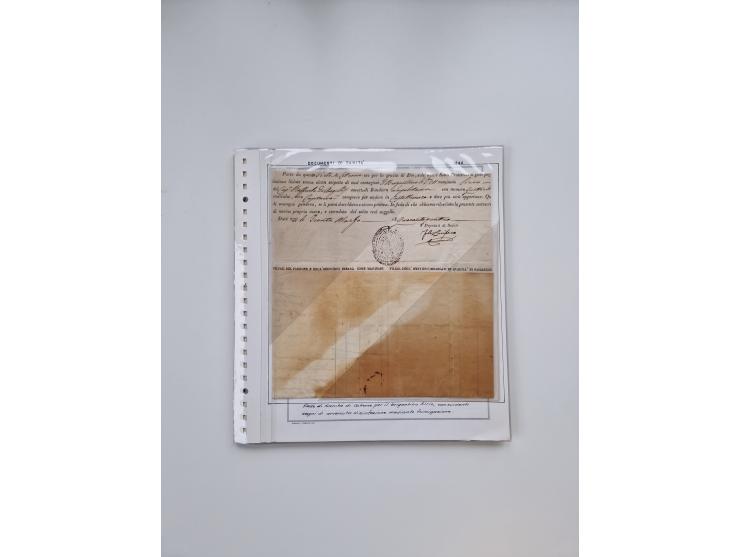 ITALIEN: 1631/1866, Sammlung mit 90 Briefen und Dokumenten mit Gesundheitsbescheinigungen und -ausweisen zu verschiedenen Epi