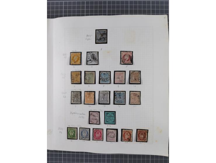 1855/1980 (ca.), unused without gum and used collection, starting from Mi.-Nr. 1, mixed condition