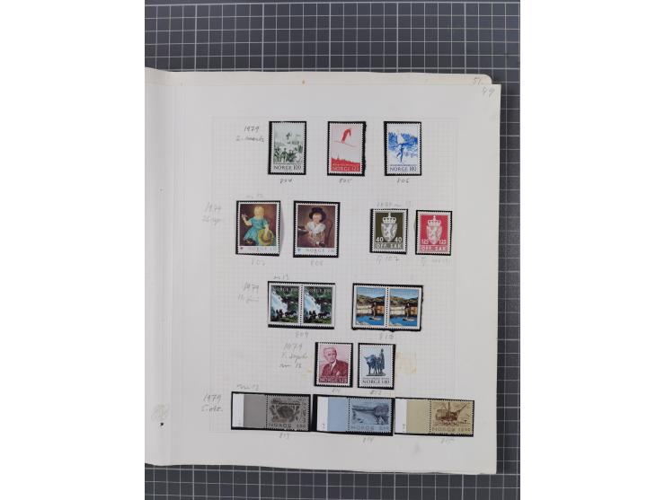 1855/1980 (ca.), unused without gum and used collection, starting from Mi.-Nr. 1, mixed condition