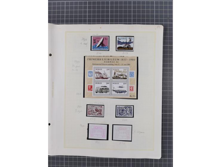 1855/1980 (ca.), unused without gum and used collection, starting from Mi.-Nr. 1, mixed condition