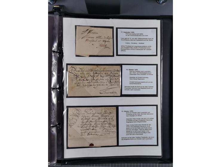 1691/1712, ‘Die Sächsischen Oberpostmeister Johann Jakob Käs der Ältere und der Jüngere’, einzigartige, mehrfach mit ‘Gold’ p