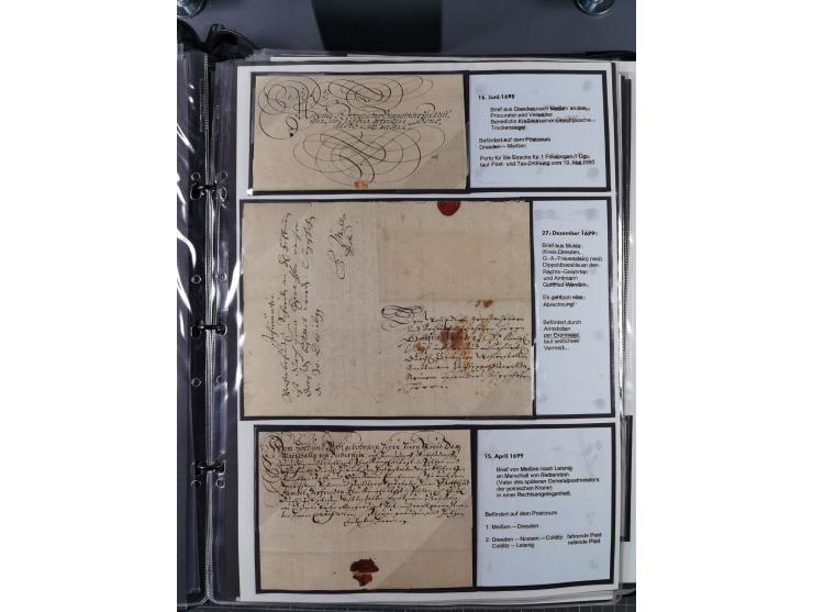 1691/1712, ‘Die Sächsischen Oberpostmeister Johann Jakob Käs der Ältere und der Jüngere’, einzigartige, mehrfach mit ‘Gold’ p