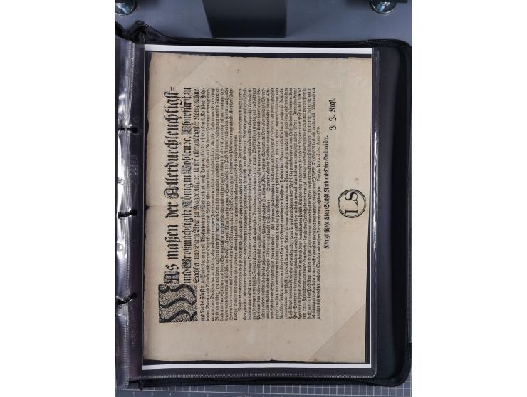 1691/1712, ‘Die Sächsischen Oberpostmeister Johann Jakob Käs der Ältere und der Jüngere’, einzigartige, mehrfach mit ‘Gold’ p