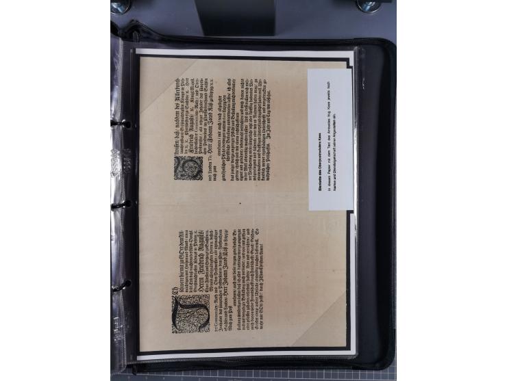 1691/1712, ‘Die Sächsischen Oberpostmeister Johann Jakob Käs der Ältere und der Jüngere’, einzigartige, mehrfach mit ‘Gold’ p