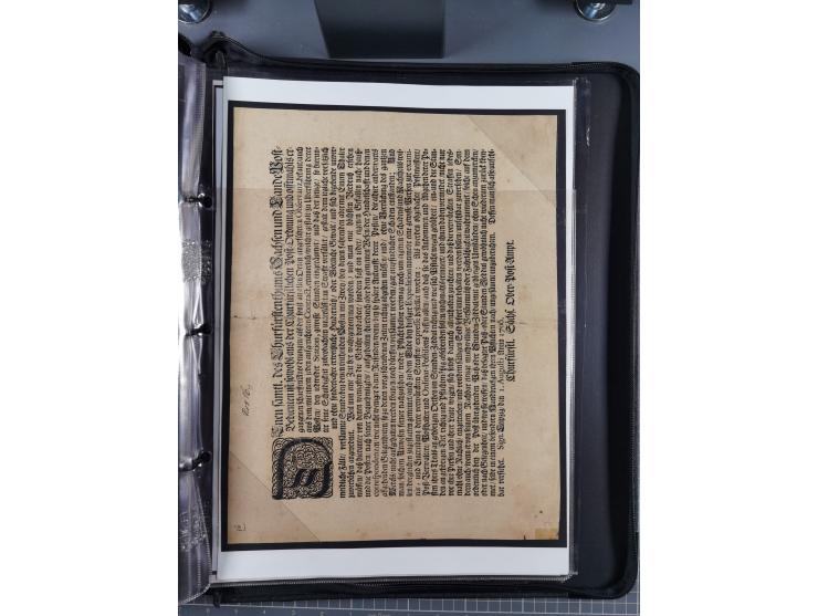 1691/1712, ‘Die Sächsischen Oberpostmeister Johann Jakob Käs der Ältere und der Jüngere’, einzigartige, mehrfach mit ‘Gold’ p