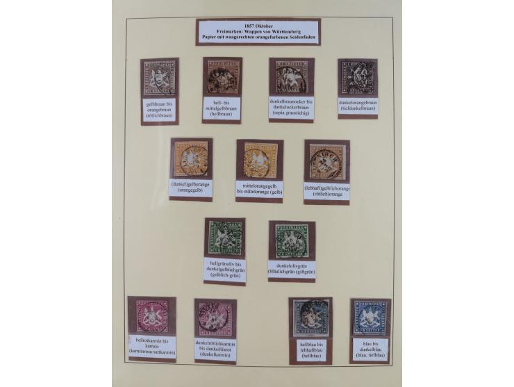 1851/1923, umfangreiche gestempelte Sammlung mit fast allen besseren Marken, vielen Farben und Besonderheiten. Dabei u.a. Mi.
