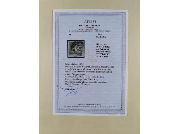 1851/1923, umfangreiche gestempelte Sammlung mit fast allen besseren Marken, vielen Farben und Besonderheiten. Dabei u.a. Mi.