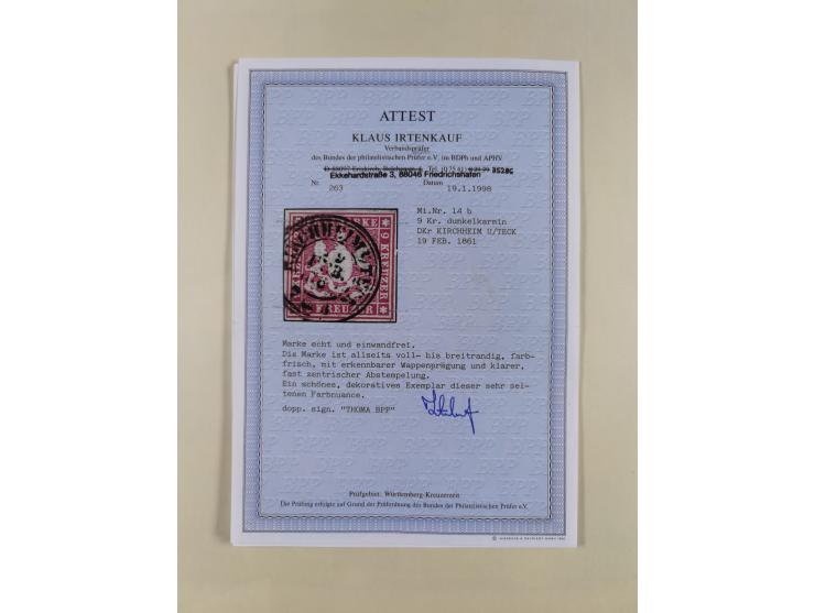 1851/1923, umfangreiche gestempelte Sammlung mit fast allen besseren Marken, vielen Farben und Besonderheiten. Dabei u.a. Mi.