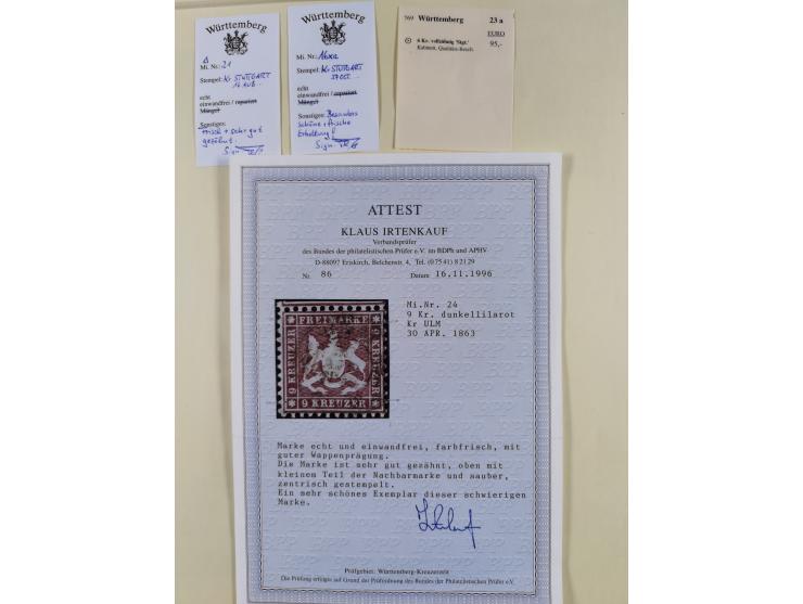 1851/1923, umfangreiche gestempelte Sammlung mit fast allen besseren Marken, vielen Farben und Besonderheiten. Dabei u.a. Mi.