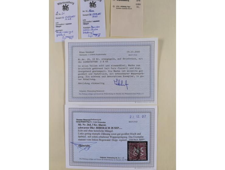 1851/1923, umfangreiche gestempelte Sammlung mit fast allen besseren Marken, vielen Farben und Besonderheiten. Dabei u.a. Mi.