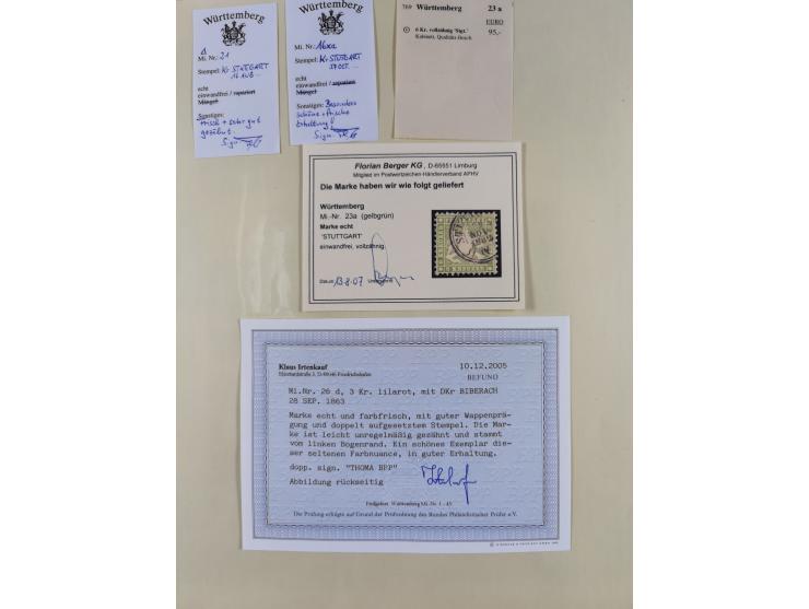 1851/1923, umfangreiche gestempelte Sammlung mit fast allen besseren Marken, vielen Farben und Besonderheiten. Dabei u.a. Mi.