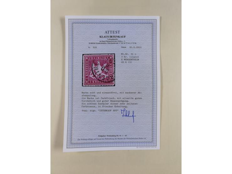 1851/1923, umfangreiche gestempelte Sammlung mit fast allen besseren Marken, vielen Farben und Besonderheiten. Dabei u.a. Mi.