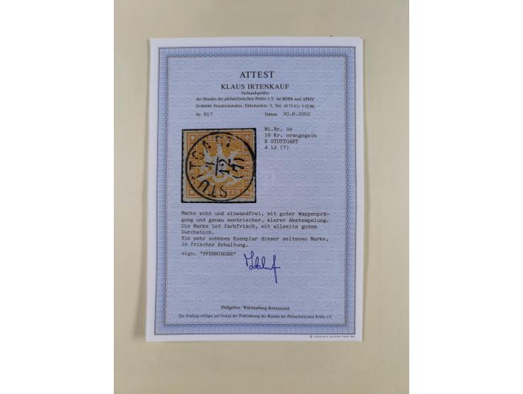 1851/1923, umfangreiche gestempelte Sammlung mit fast allen besseren Marken, vielen Farben und Besonderheiten. Dabei u.a. Mi.