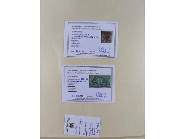 1851/1923, umfangreiche gestempelte Sammlung mit fast allen besseren Marken, vielen Farben und Besonderheiten. Dabei u.a. Mi.