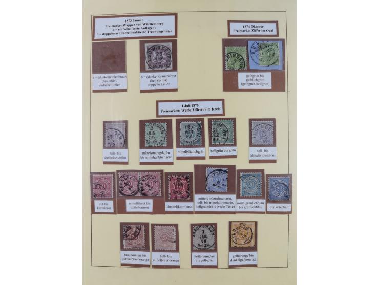 1851/1923, umfangreiche gestempelte Sammlung mit fast allen besseren Marken, vielen Farben und Besonderheiten. Dabei u.a. Mi.