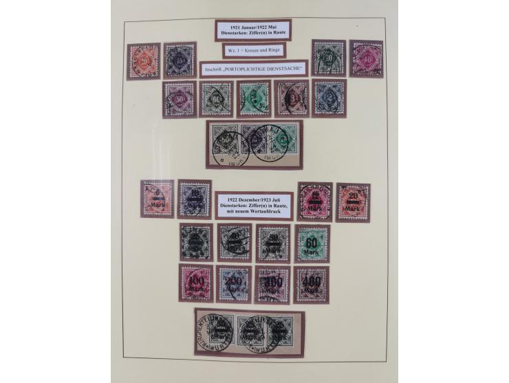 1851/1923, umfangreiche gestempelte Sammlung mit fast allen besseren Marken, vielen Farben und Besonderheiten. Dabei u.a. Mi.