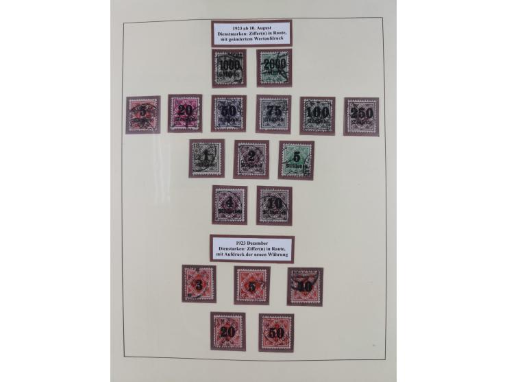 1851/1923, umfangreiche gestempelte Sammlung mit fast allen besseren Marken, vielen Farben und Besonderheiten. Dabei u.a. Mi.