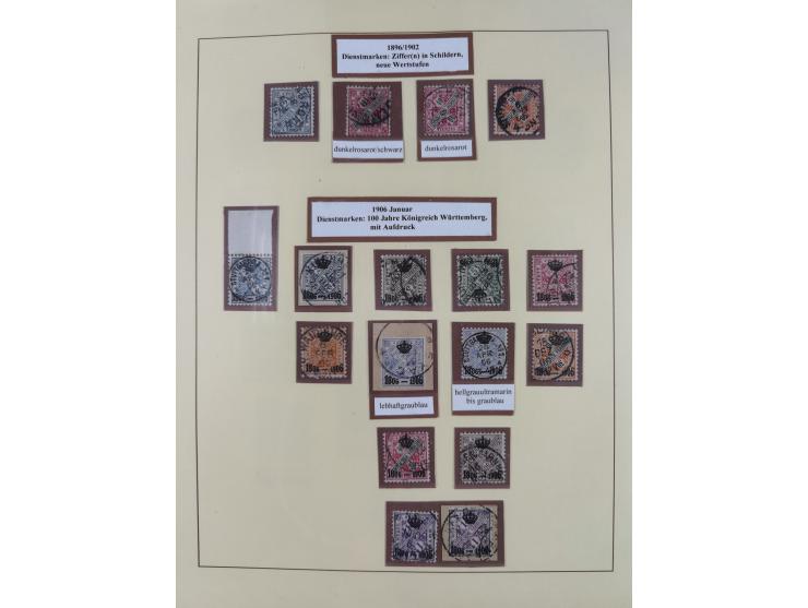 1851/1923, umfangreiche gestempelte Sammlung mit fast allen besseren Marken, vielen Farben und Besonderheiten. Dabei u.a. Mi.