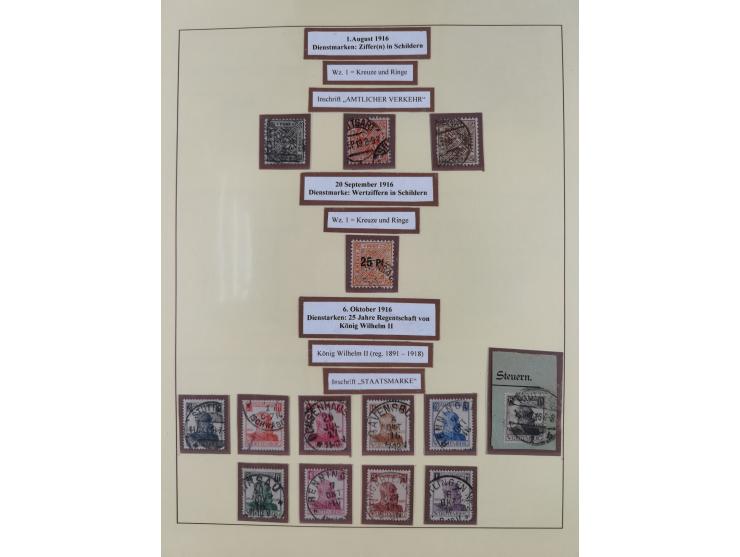 1851/1923, umfangreiche gestempelte Sammlung mit fast allen besseren Marken, vielen Farben und Besonderheiten. Dabei u.a. Mi.