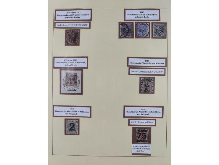 1851/1923, umfangreiche gestempelte Sammlung mit fast allen besseren Marken, vielen Farben und Besonderheiten. Dabei u.a. Mi.