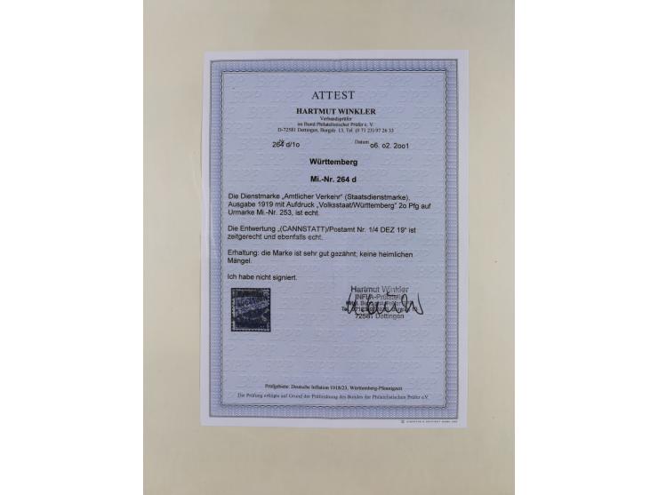 1851/1923, umfangreiche gestempelte Sammlung mit fast allen besseren Marken, vielen Farben und Besonderheiten. Dabei u.a. Mi.