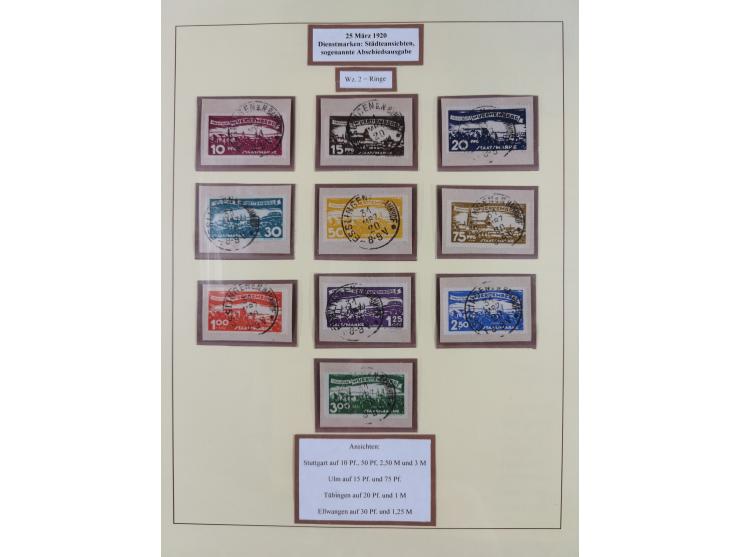 1851/1923, umfangreiche gestempelte Sammlung mit fast allen besseren Marken, vielen Farben und Besonderheiten. Dabei u.a. Mi.