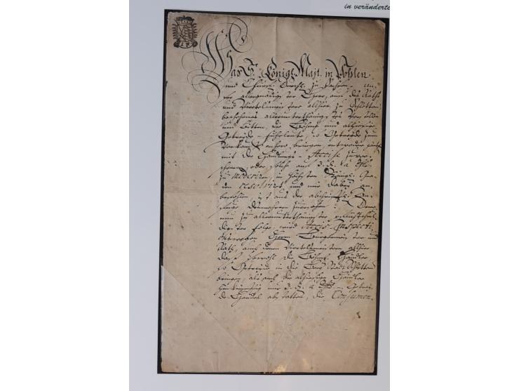1683/1868, 'Impoststempel zur Steuerbegleichung auf vorgefertigtem Stempelpapier', einzigartige Ausstellungssammlung mit über