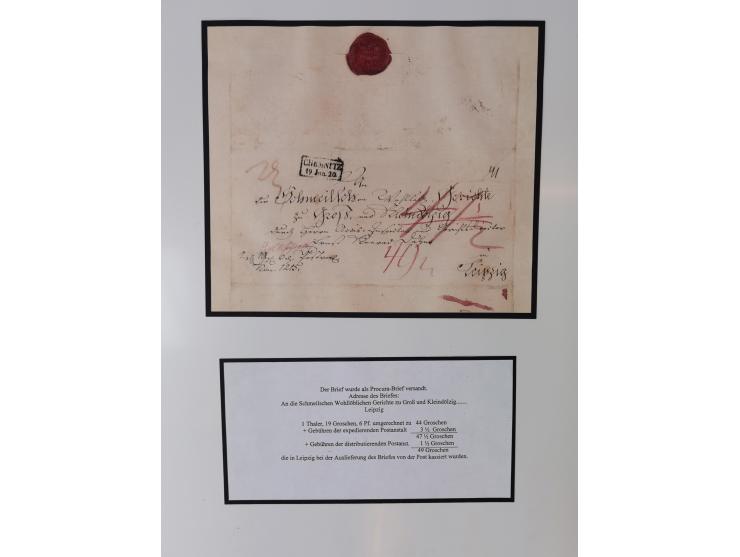 1683/1868, 'Impoststempel zur Steuerbegleichung auf vorgefertigtem Stempelpapier', einzigartige Ausstellungssammlung mit über
