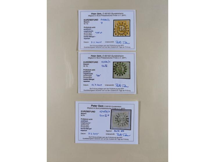 1849/1920, umfangreiche gestempelte Sammlung inkl. Dienst- und Portomarken mit vielen Farben und Besonderheiten. Dabei u.a. t