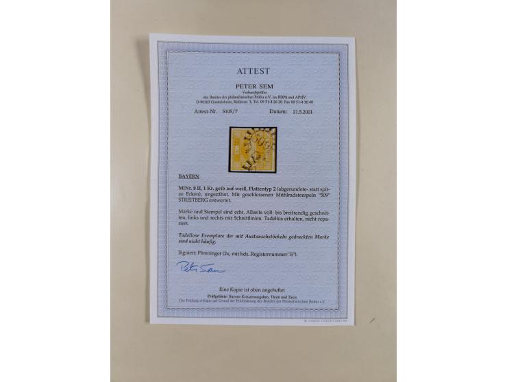 1849/1920, umfangreiche gestempelte Sammlung inkl. Dienst- und Portomarken mit vielen Farben und Besonderheiten. Dabei u.a. t