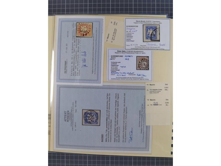 1849/1920, umfangreiche gestempelte Sammlung inkl. Dienst- und Portomarken mit vielen Farben und Besonderheiten. Dabei u.a. t