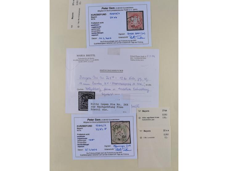 1849/1920, umfangreiche gestempelte Sammlung inkl. Dienst- und Portomarken mit vielen Farben und Besonderheiten. Dabei u.a. t