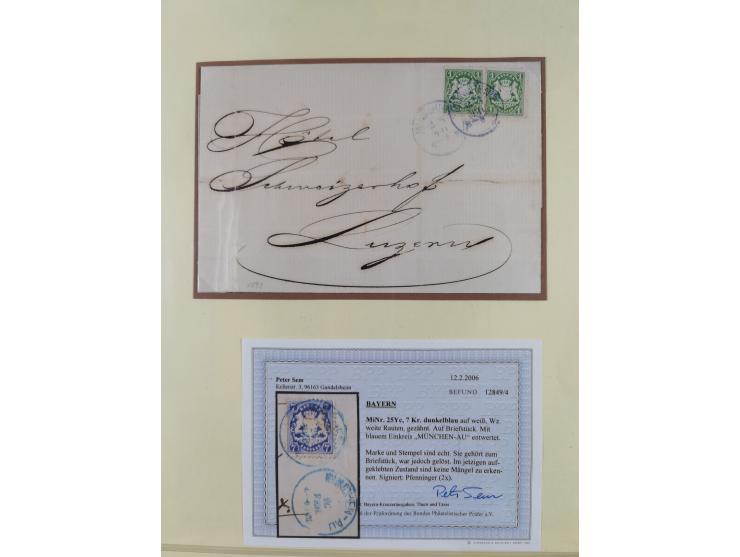 1849/1920, umfangreiche gestempelte Sammlung inkl. Dienst- und Portomarken mit vielen Farben und Besonderheiten. Dabei u.a. t
